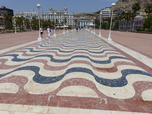 BUCHE MEER Mosaik Boden in Alicante