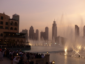 BUCHE MEER Dubai Musikspiele vor Bur Al Khalifa