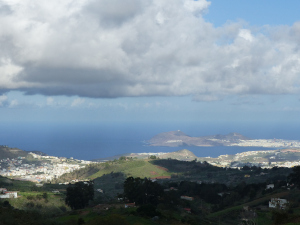 BUCHE MEER Gran Canaria Blick auf Las Palmas