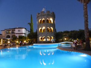 BUCHE MEER Griechenland Chalkidiki Geranion Village Turm