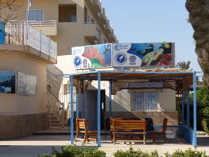 BUCHE MEER Ägypten Hurghada Tauchstation am Movie Gate