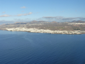 BUCHE MEER Anflug Lanzarote