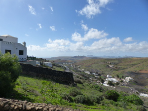 BUCHE MEER Lanzarote Berge zwischen Tequise und Haria