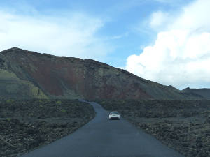 BUCHE MEER Lanzarote Einfahrt in Nationalpark