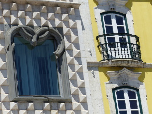 BUCHE MEER Lissabon Häuser Fassade