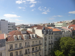 BUCHE MEER Lissabon Blick aus dem Fenster