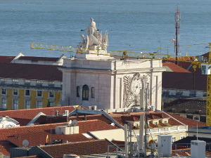 BUCHE MEER Blick auf Lissabon