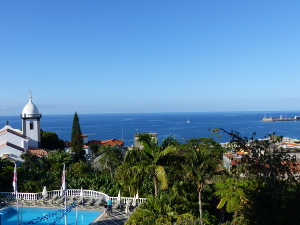 BUCHE MEER Madeira Blick vom Balkon