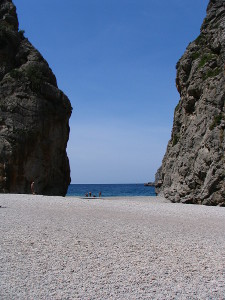 BUCHE MEER Mallorca Strand Sa Calobra