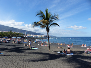 BUCHE MEER Teneriffa Puerto de la Cruz Playa Jardin