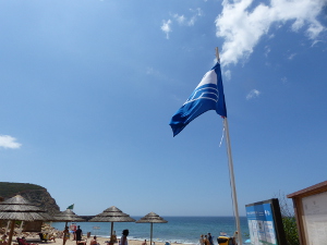 BUCHE MEER Portugal Algarve Blaue Flagge