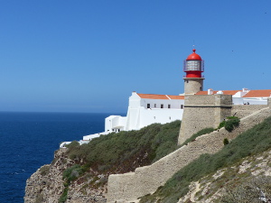 BUCHE MEER Portugal Algarve Leuchtturm von Sao Vicente