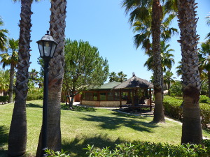 BUCHE MEER Portugal Algarve Hotel Quinta do Mar de la Luz Frühstücksbereich und Pavillion