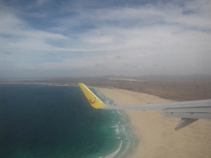 BUCHE MEER Boa Vista Kapverden Anflug Strand Praia de Chaves